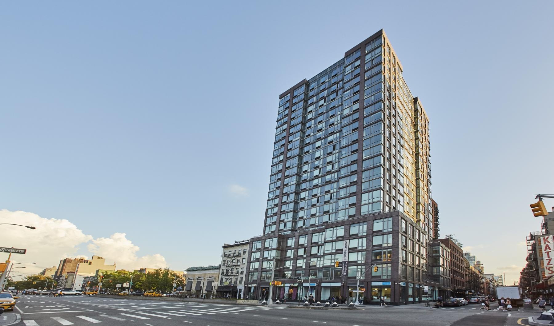 a tall building with many windows