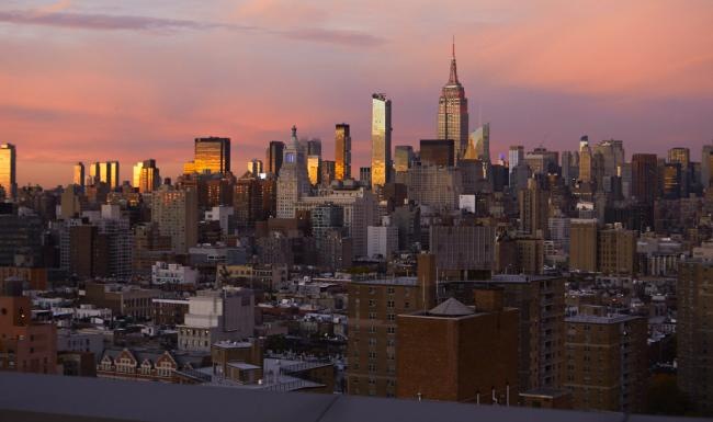 a city with many buildings